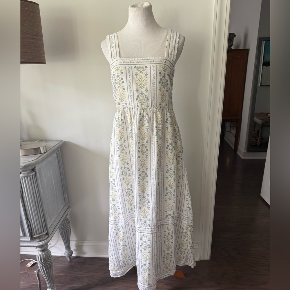 Spartina 449 Linen Midi Dress Size Medium - Picture 4 of 14